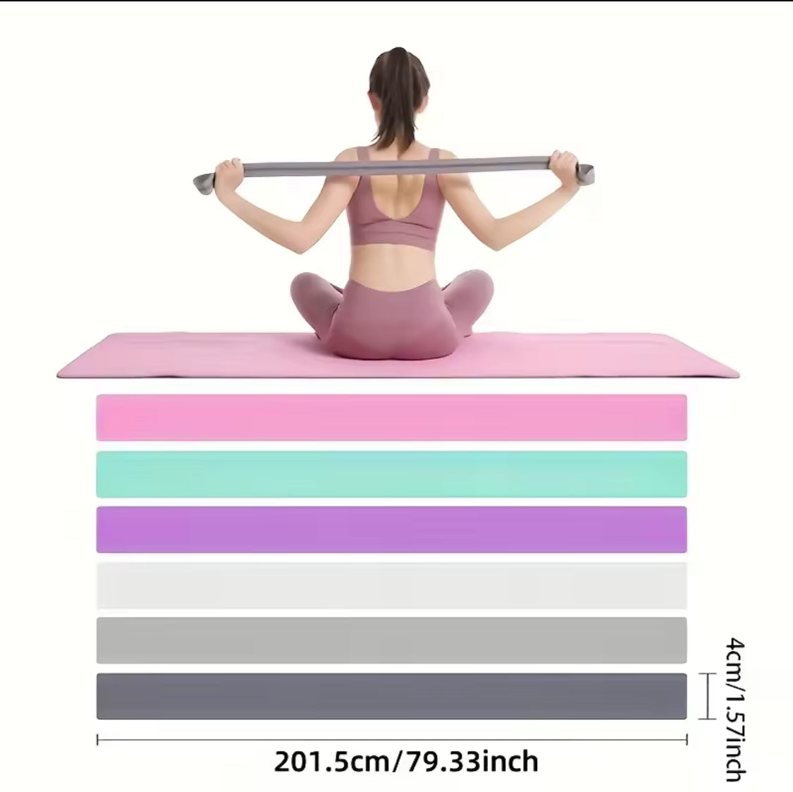 Bandes de résistances élastiques pilates